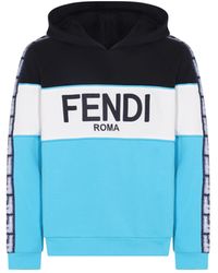Fendi - Logo Sweatshirt Met Capuchon - Lyst