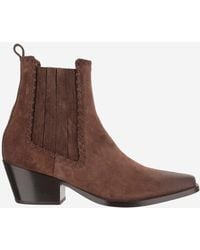 Sartore - Mustang Suede Ankle Boots - Lyst