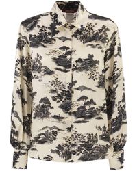 Max Mara - Msevetro-Blusen mit "Toile De Jouy"-Print - Lyst