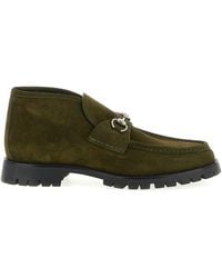 Gucci - Horsebit Stiefeletten - Lyst