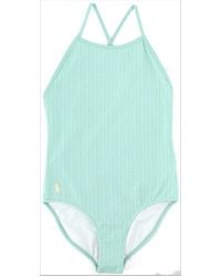 Polo Ralph Lauren - Knit Hipster Swim One-Piece For Girls - Lyst