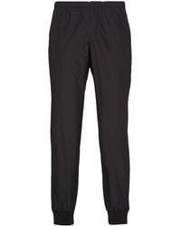 Prada - Triangle-Logo Silk Track Pants - Lyst