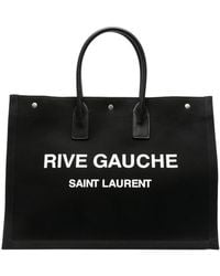 Saint Laurent - Stylish Canvas Tote Handbag For - Lyst