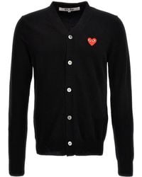 COMME DES GARÇONS PLAY - Comme des Garçons jouent un cardigan «coeur» - Lyst
