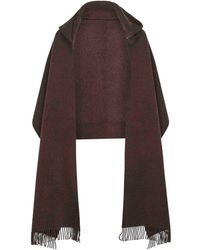 Brunello Cucinelli - Lana y Bufanda con capucha de cachemir - Lyst