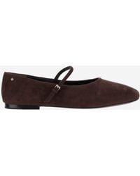 Tory Burch - Wildleder Leder Mary Jane Ballerinas - Lyst