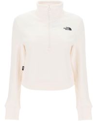 The North Face - De North Face Glacer Bijgesneden Fleece Sweatshirt - Lyst