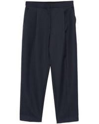 Theory - Tapered High-Rise Trousers - Lyst