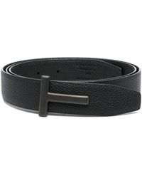 Tom Ford - Cinturón Con Hebilla Del Logo - Lyst