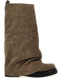 The Attico - Stiefel Robin Aus Veloursleder - Lyst