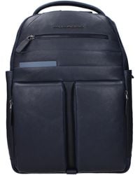 Piquadro - Zaini E Marsupi Uomo Pelle Blu - Lyst