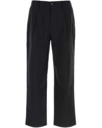 New Balance - Black Stretch Cotton Blend Pant - Lyst