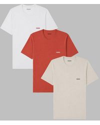 HUGO - 3 Pack T Shirt Con Logo - Lyst