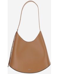 Jil Sander - Eldorado mittelgroße Leder -Umhängetasche - Lyst