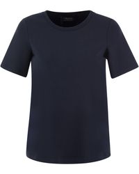 Max Mara - Fianco Scuba Jersey T -shirt Met Logo - Lyst