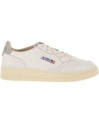 Autry - Medalist Low Leather Trainers With Suede Details - Lyst
