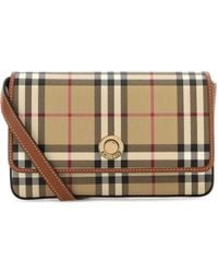 Burberry - Printed Canvas Hampshire Crossbody Bag - Lyst