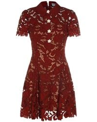 Self-Portrait - Lace Mini Dress - Lyst