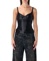 DIESEL - Top Zwart - Lyst