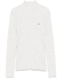 Maison Kitsuné - Ribbed Baby Fox Patch Sweater - Lyst