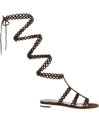 Aquazzura - Sandali 'Infinity Chain Gladiator' - Lyst