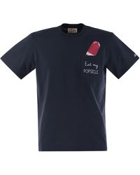 Mc2 Saint Barth - Austin T Shirt With Chest Embroidery - Lyst
