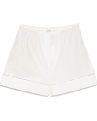 Rohe - I Pantaloncini Poplin Ricamati Da Scala - Lyst