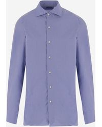 Finamore 1925 - Classic Collar Cotton Shirt - Lyst