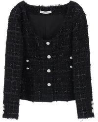 Alessandra Rich - Tweed Jacket Met Pailletten Empell - Lyst