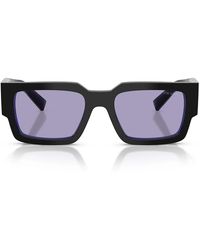 Prada - Zonnebril Prb17 S 16 K01 O Zwart Violet/paars Heren - Lyst