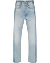 McQueen - Worker Patched Straight-Leg-Jeans - Lyst