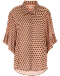 Dries Van Noten - Printed Satin Clea Shirt - Lyst