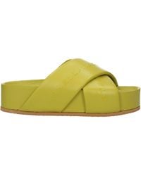 Stella McCartney - Ciabatte E Zoccoli Donna Eco Pelle Verde/Lime - Lyst