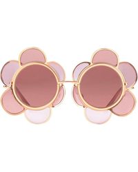 Dolce & Gabbana - Special Edition Flower Sunglasses - Lyst