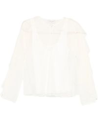 forte_forte - Overhemd Met Eigentijdse Chiffon - Lyst