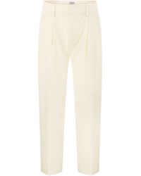 Dondup - Sheryl Loose Flannel Trousers - Lyst