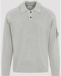 C.P. Company - Chenille Polo Sweater - Lyst