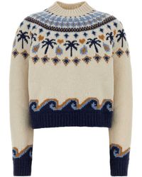 Alanui - Embroidered Virgin Wool Sweet Winter Sweater - Lyst