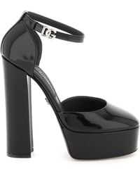 Dolce & Gabbana - Zapatos de salón con plataforma en piel pulida de - Lyst