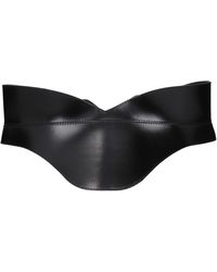 McQueen - Alexander Mc Queen Damens Ledergürtel Schwarz - Lyst