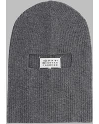 Maison Margiela - Ribbed Virgin Wool Balaclava - Lyst