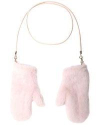Max Mara - Camel And Silk Ombrato Mittens - Lyst