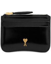 Ami Paris - Porte Cartes Zippe Paris Paris - Lyst