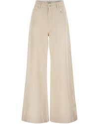 Weekend by Maxmara - Wkdcanneti Wide Leg Cotton Denim Jeans - Lyst