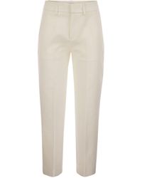 Dondup - Loose Cropped Jersey Trousers Meli - Lyst