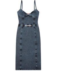 DIESEL - Midi-Kleid Aus Jersey - Lyst