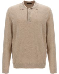 Zanone - Cashmere Wool Shirt Polo - Lyst