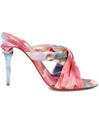 Christian Louboutin - Affabula Peony Print Mules - Lyst