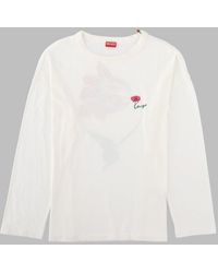 KENZO - Long-Sleeve T-Shirt Tulip Cotton T-Shirts - Lyst