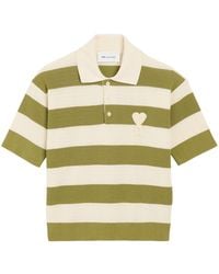 Ami Paris - Polo Ami De Coeur A Rayas - Lyst